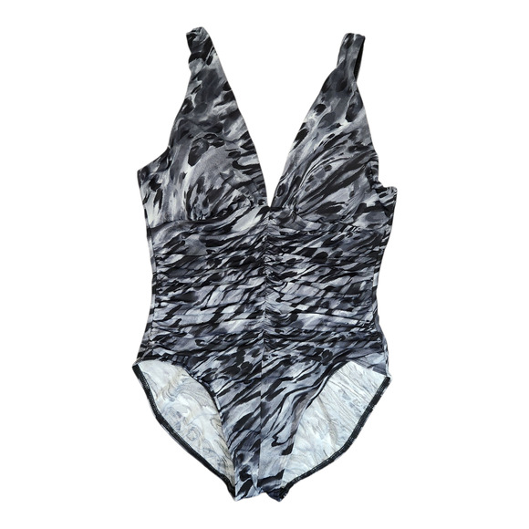 Miraclesuit One Piece Swimsuit 16 Beach Vacation Resortwear Poolside Slimming - Picture 1 of 4